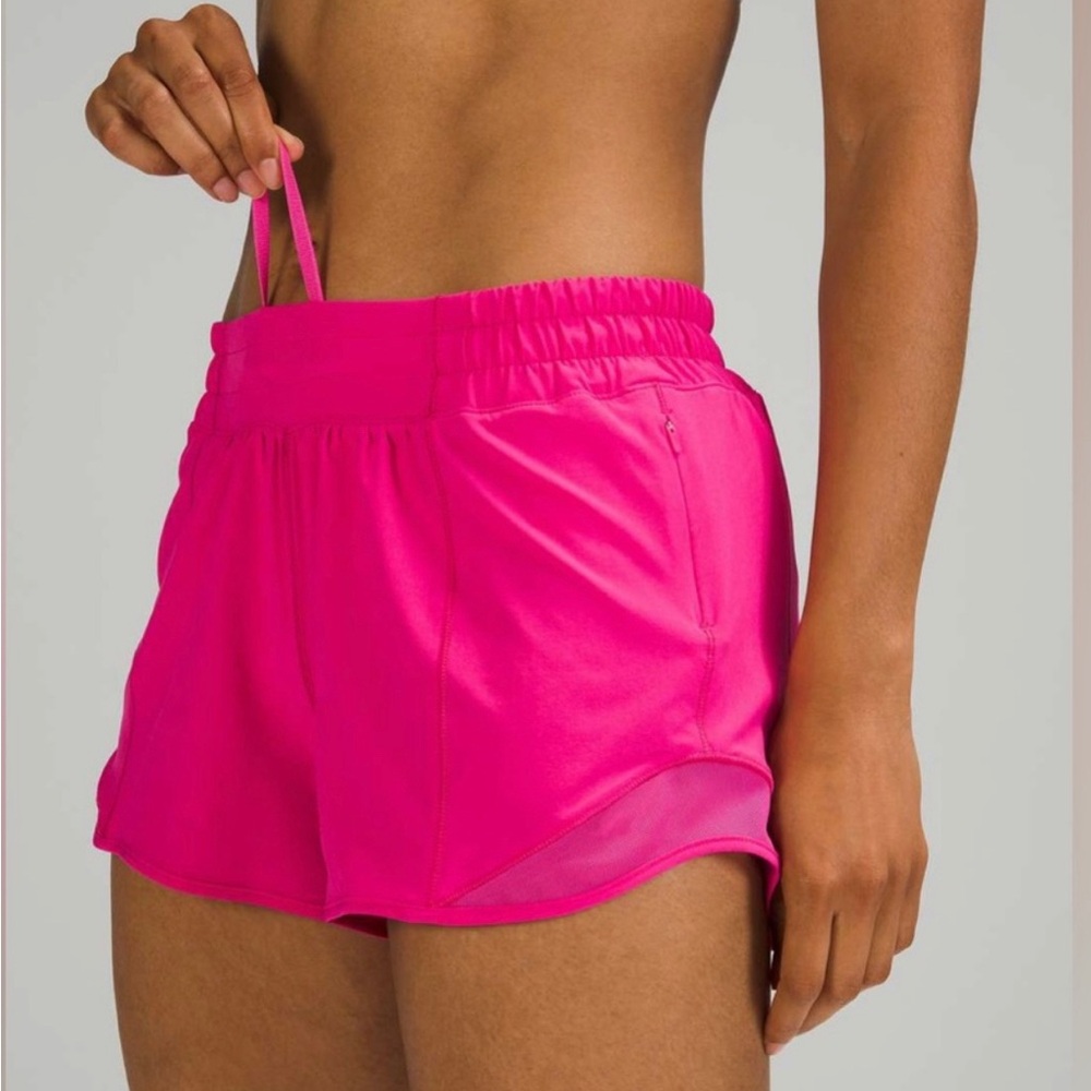 Hotty Hot Low-Rise Lined Short 4" - sonic pink